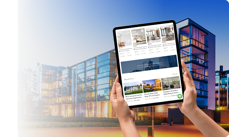 ออกแบบเว็บไซต์สำหรับโครงการบ้านและคอนโด